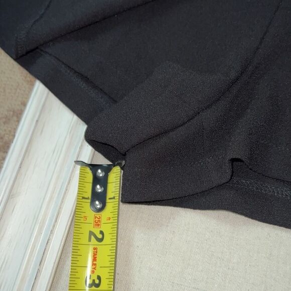 Solemio Black crepe feel romper with wrap front and side tie - M - Picture 8 of 10